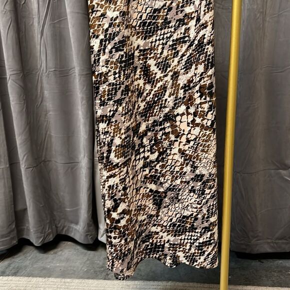 Anthropologie Square-Neck Slip Dress Python Snake Print XS - Picture 5 of 9